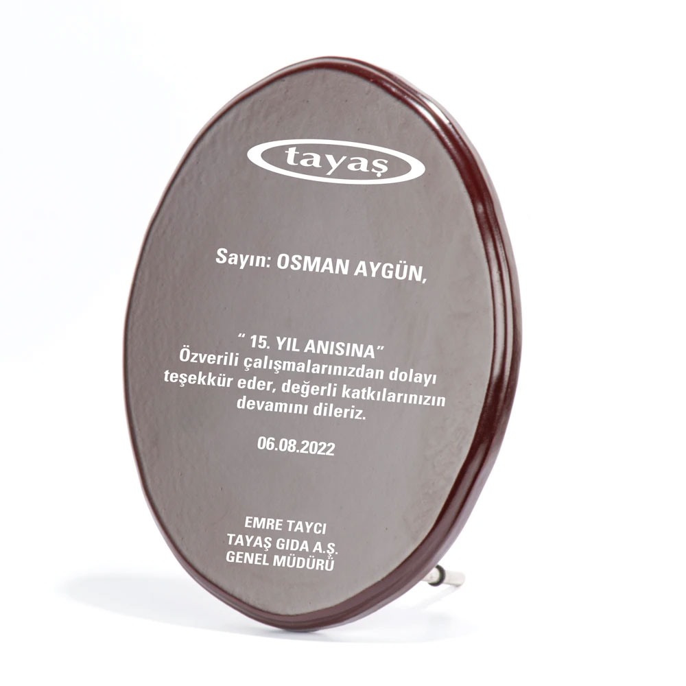 Ahşap Plaket
