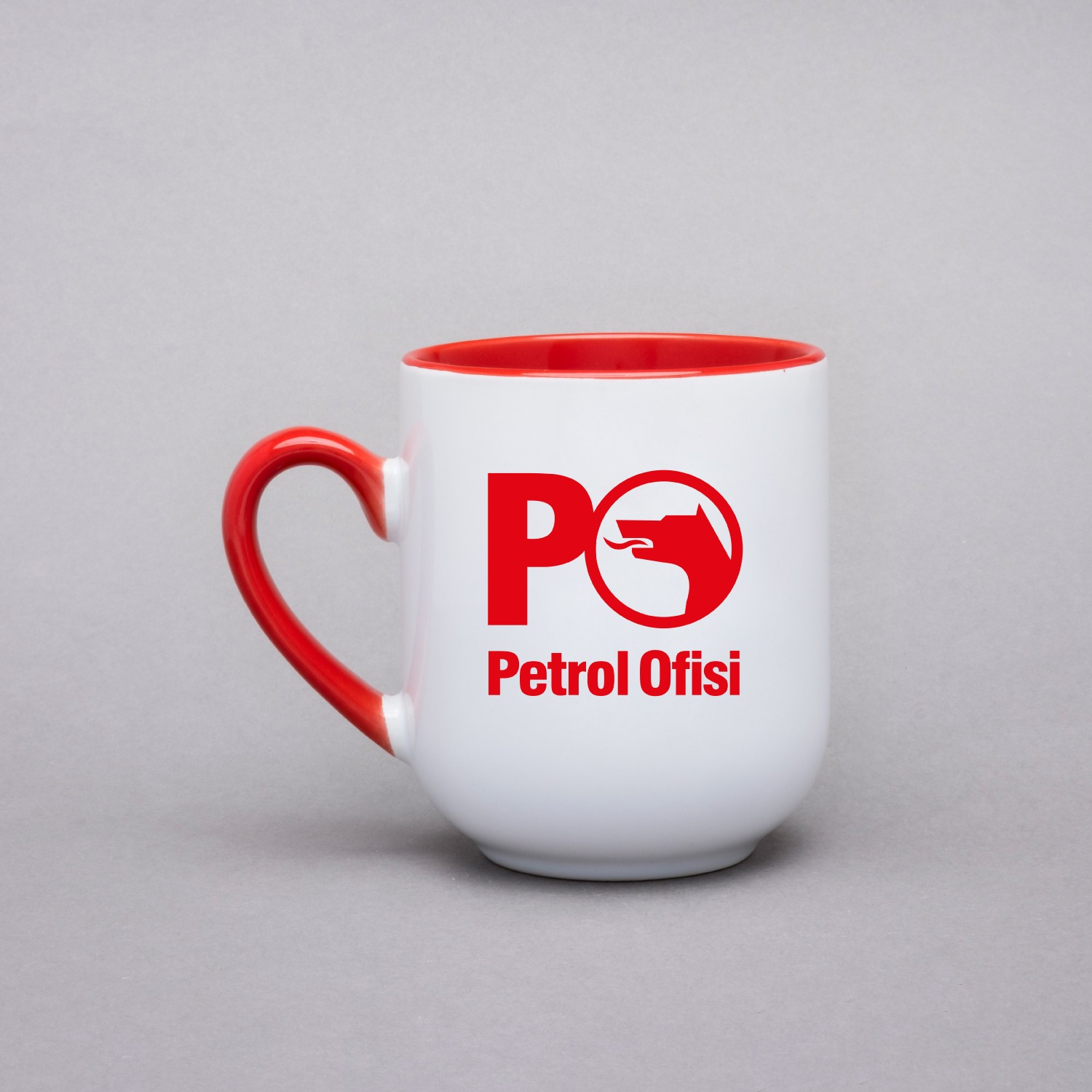 Ankara Kırmızı İthal Porselen Kupa