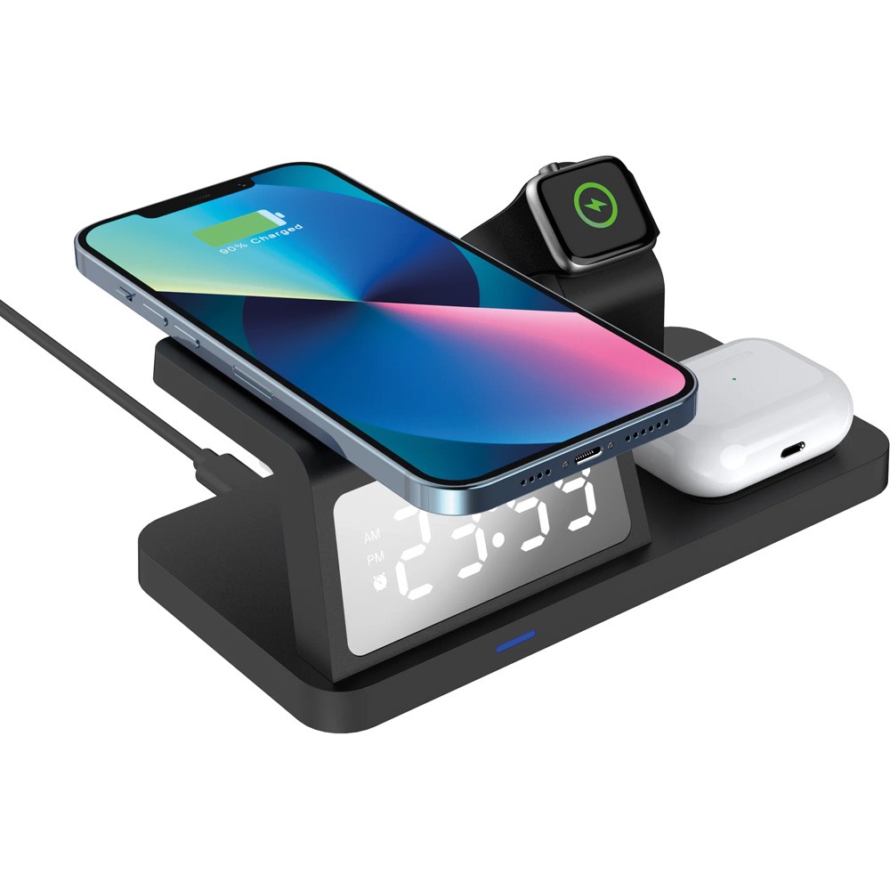 Logo Baskılı Wireless 3lü Şarj İstasyonu